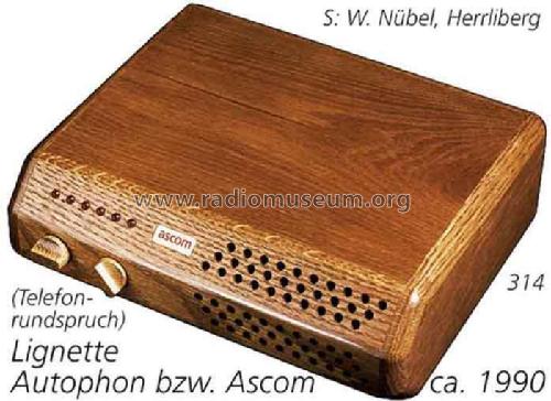 Lignette Ascom-HF-TR; Autophon AG inkl. (ID = 1394) Radio