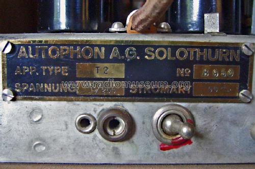 NF-Telefonrundspruch T2; Autophon AG inkl. (ID = 197909) Wired-W