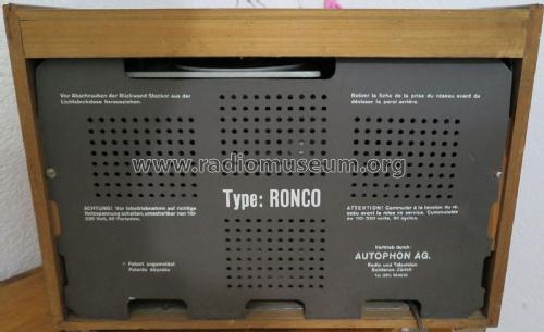 Ronco ; Autophon AG inkl. (ID = 2891628) Radio