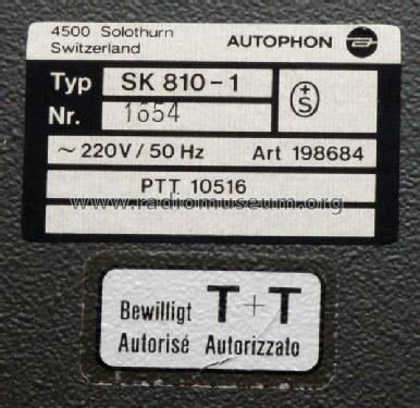 Telefonrundspruch-Modulator SK810-1; Autophon AG inkl. (ID = 778919) RF-Ampl.