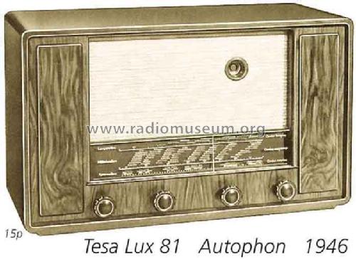 Tesa Lux 81 ; Autophon AG inkl. (ID = 1378) Radio