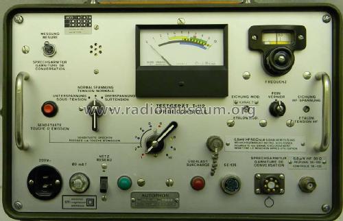 Testgerät für Handfunkgeräte T-112; Autophon AG inkl. (ID = 811598) Equipment