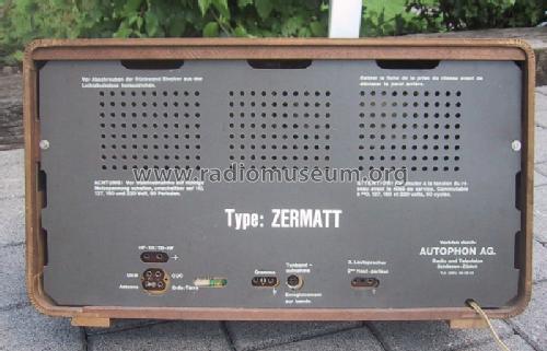 Zermatt ; Autophon AG inkl. (ID = 167749) Radio