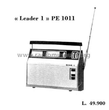 Leader 1 PE1011; Autovox SPA; Roma (ID = 1433727) Radio