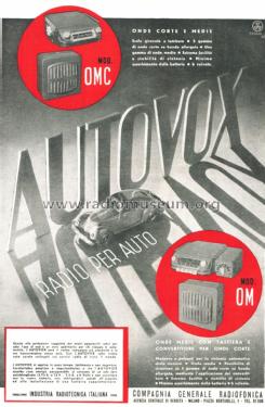 RA2/C6; Autovox SPA; Roma (ID = 2672398) Car Radio