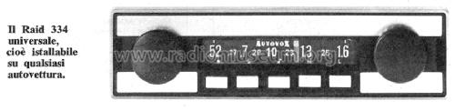 Raid RA334; Autovox SPA; Roma (ID = 133929) Autoradio