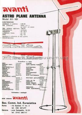 Astro Plane Antenna AV - 101; Avanti Products; (ID = 2751345) Antena