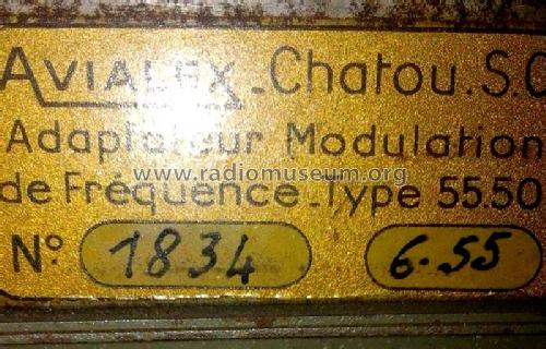 Adaptateur Modulation de Fréquence - FM 55.501; Avialex; Montreuil (ID = 2261059) Radio