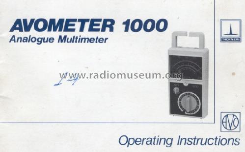 AvoMeter ATR 1000; AVO Ltd.; London (ID = 1265986) Equipment