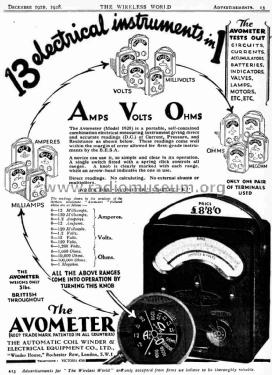 AvoMeter 2; AVO Ltd.; London (ID = 2805040) Equipment