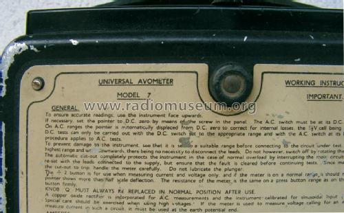 Universal AvoMeter 7 Mk.i ; AVO Ltd.; London (ID = 1006384) Equipment