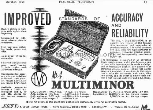 Multiminor Mk 4; AVO Ltd.; London (ID = 2702929) Ausrüstung