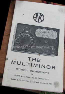 Multiminor Mk 4; AVO Ltd.; London (ID = 2092376) Ausrüstung