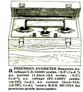 Precision AvoMeter Mk. 1; AVO Ltd.; London (ID = 2806313) Equipment