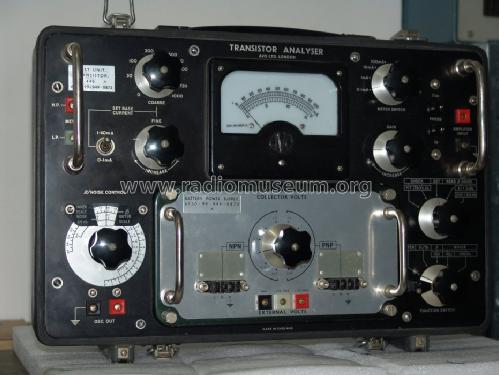 Transistor Analyser CT446; AVO Ltd.; London (ID = 746730) Equipment