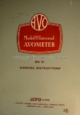 Universal AvoMeter 8 Mk.iii ; AVO Ltd.; London (ID = 139826) Ausrüstung