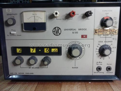 Universal Bridge B150; AVO Ltd.; London (ID = 2115545) Equipment