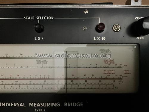 Universal Measuring Bridge Type 1 ; AVO Ltd.; London (ID = 3007250) Equipment