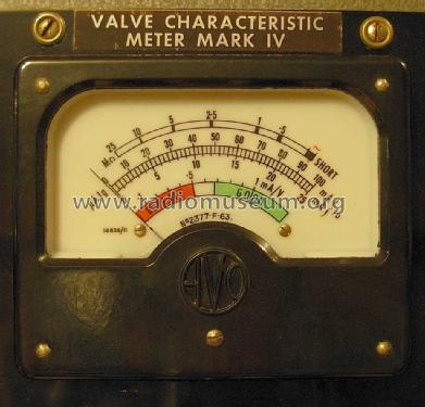 Valve Characteristic Meter MK IV ; AVO Ltd.; London (ID = 981410) Equipment