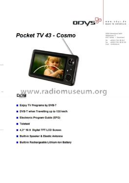 Cosmo Pocket TV TV43; Axdia International (ID = 2082703) Televisore