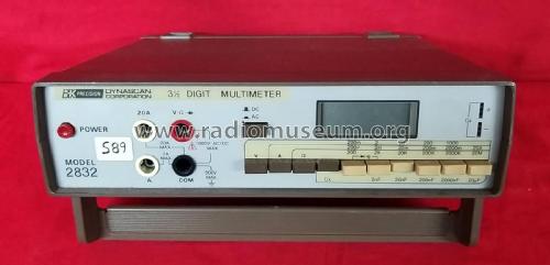 3-1/2 Digit MULTIMETER 2832; B&K Precision, (ID = 3115050) Equipment