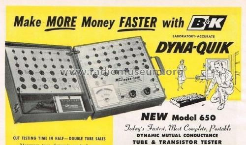 Dyna-Quik 650; B&K Precision, (ID = 2105855) Ausrüstung