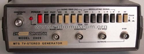 MTS TV-Stereo Generator 2009; B&K Precision, (ID = 2034465) Equipment