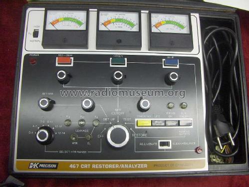 CRT Restorer/Analyzer 467; B&K Precision, (ID = 1454327) Equipment