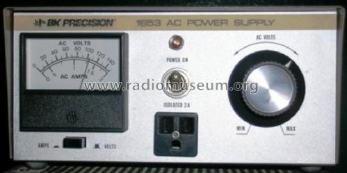 AC Power Supply 1653; B&K Precision, (ID = 880467) Power-S