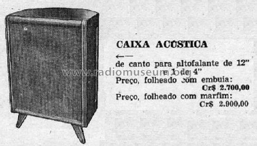 Caixa acústica ; Bacchini, Luigi; São (ID = 1972005) Cabinet