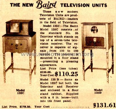 Televisor 135D; Baird brand - John (ID = 686251) Television