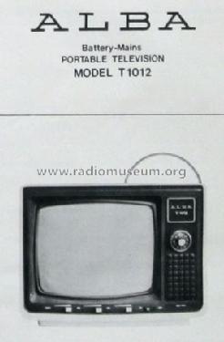Alba - Battery-Mains Portable Television T1012; Alba Brand Balcombe (ID = 1764615) Fernseh-E