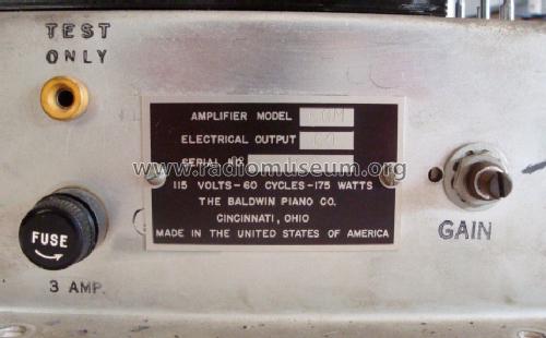 60M; 60P ; Baldwin Piano Co.; (ID = 1602047) Ampl/Mixer
