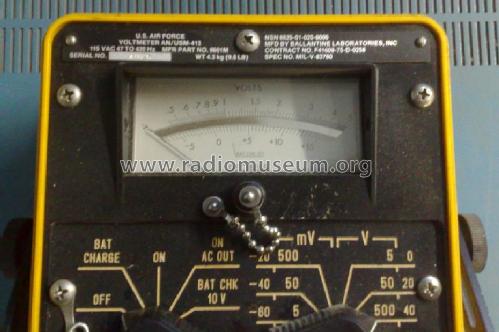 Voltmeter AN/USM-413; Ballantine (ID = 1205022) Equipment