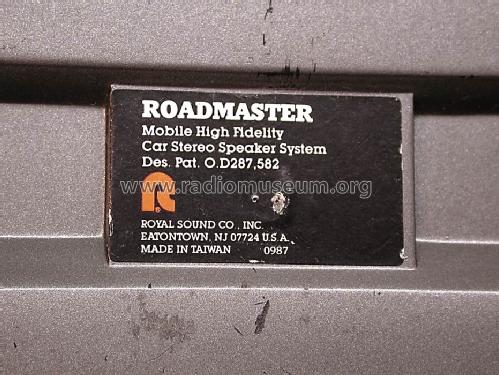 Roadmaster Mobile HiFi Car Stereo Speaker System ; Royal Sound Co., Inc (ID = 1573817) Speaker-P