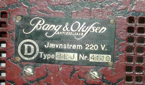 3LJ; Bang & Olufsen B&O; (ID = 106113) Radio