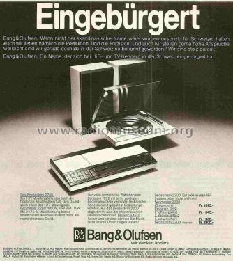 Beogram 1902 5711; Bang & Olufsen B&O; (ID = 1110553) R-Player