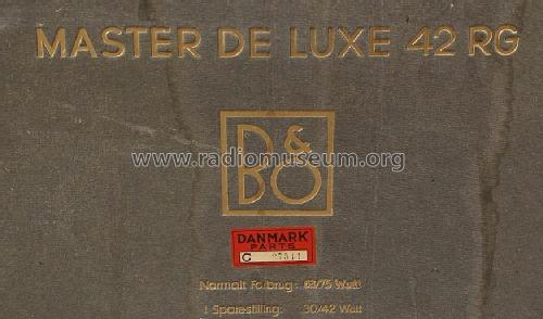 Master de Luxe 42RG; Bang & Olufsen B&O; (ID = 2321567) Radio