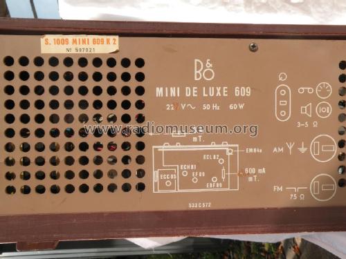 Mini de Luxe 609K; Bang & Olufsen B&O; (ID = 2168026) Radio