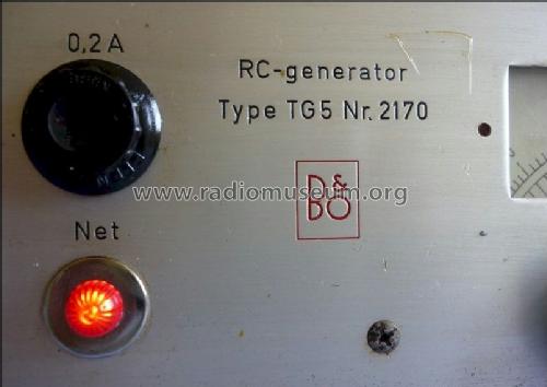 RC-Generator TG5; Bang & Olufsen B&O; (ID = 1494480) Equipment