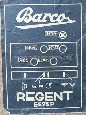 Regent E575P; Barco, Belgian (ID = 2533117) Radio