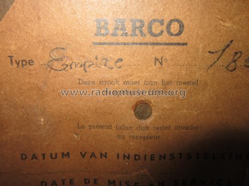 Empire ; Barco, Belgian (ID = 1653378) Radio