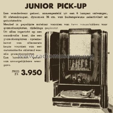 Junior Pick-Up ; Barco, Belgian (ID = 1126310) Radio