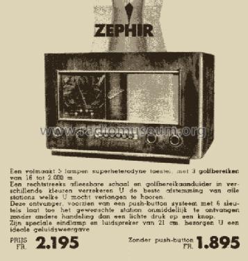 Zephir ; Barco, Belgian (ID = 1126305) Radio