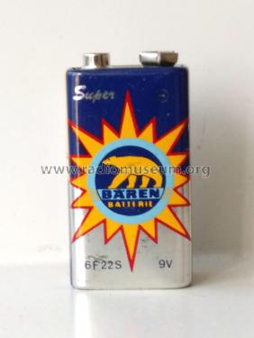 Super Bären Batterie 9V 6F22S; Bären Batterie GmbH; (ID = 2295302) Fuente-Al