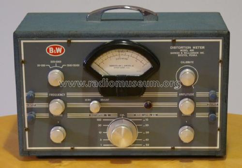 400 Audio Distortion Meter; Barker & Williamson (ID = 1035410) Equipment