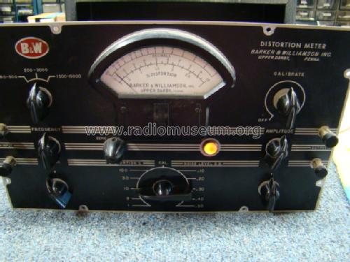 400 Audio Distortion Meter; Barker & Williamson (ID = 1565414) Equipment
