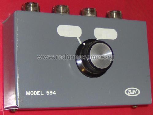 Coaxial Switch 594; Barker & Williamson (ID = 922000) Amateur-D