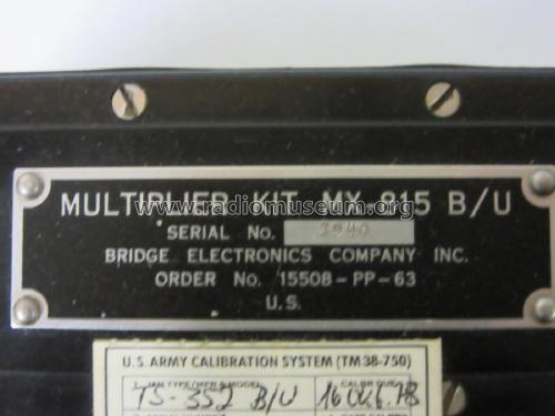 Multimeter TS352B/U; Barnett Instrument, (ID = 1899435) Equipment