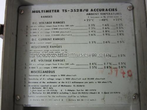 Multimeter TS352B/U; Barnett Instrument, (ID = 1899436) Ausrüstung